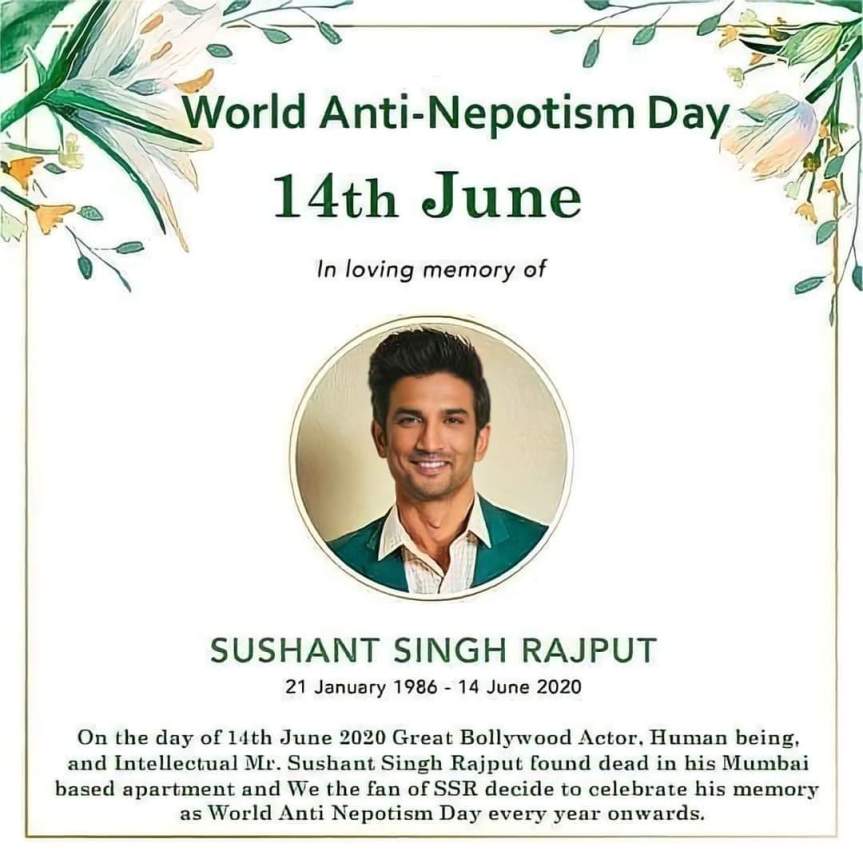 World Anti-Nepotism Day ( June&nbsp;14)
