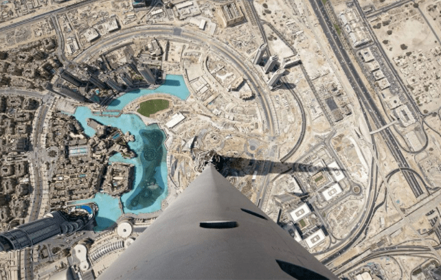 View from the top of Burj Khalifa