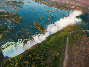 The Victoria falls